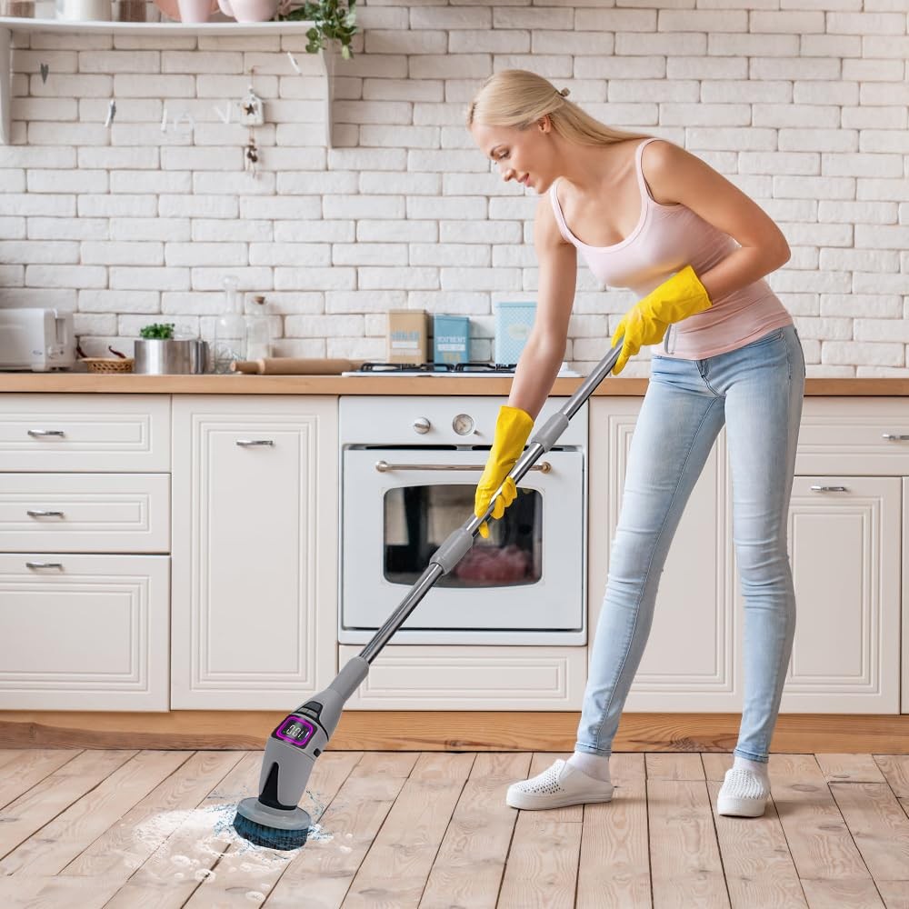 10 in 1 Electric Spin Scrubber, Bathroom Electric Cleaning Brush 10 Replaceme…