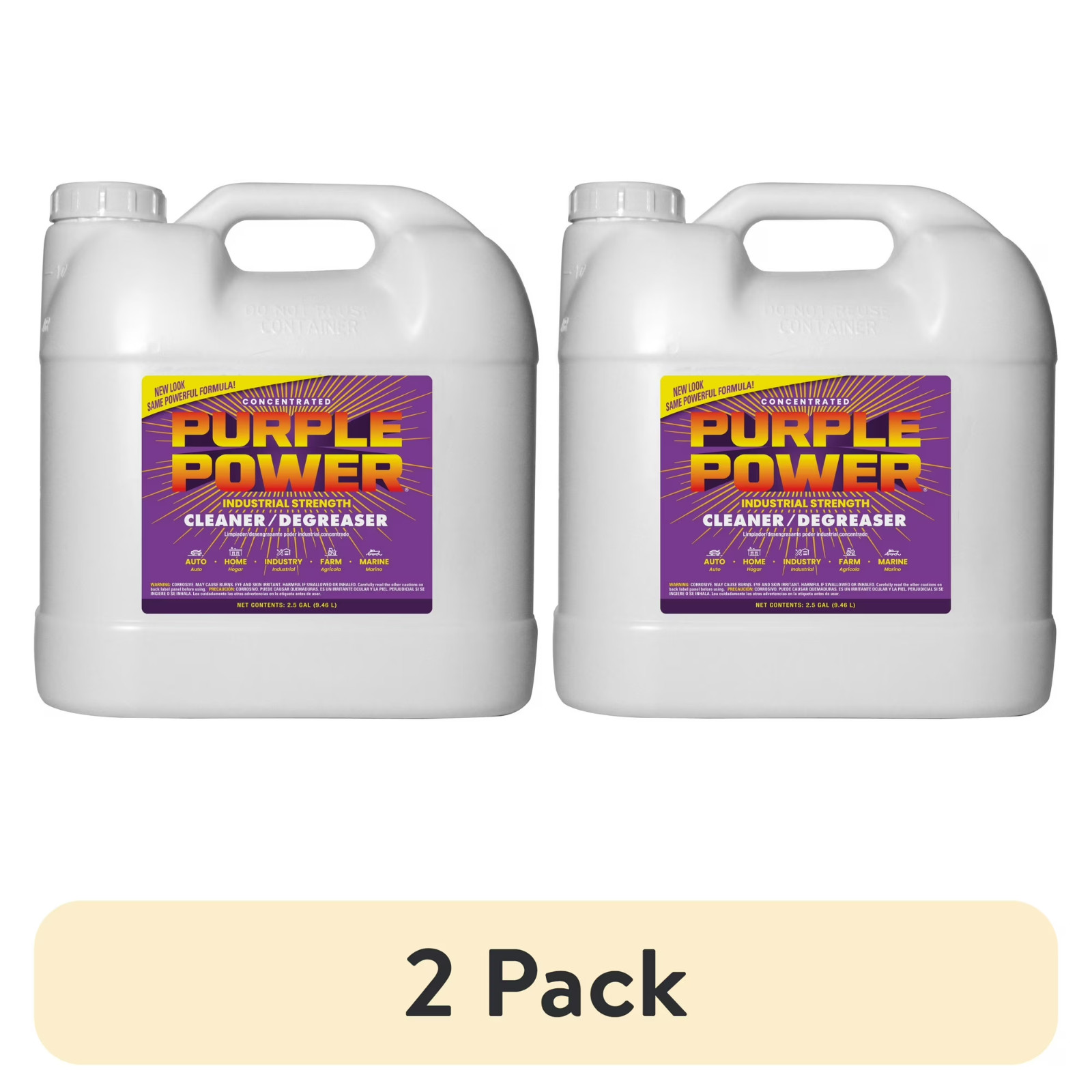 (2 Pack) Purple Power Degreaser Concentrate, 2.5 Gallons