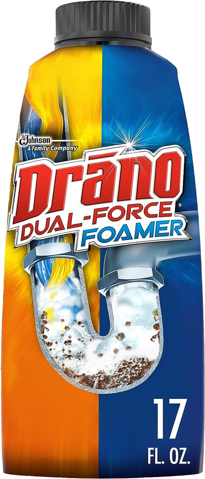 Drano Dual Force Foamer Clog Remover Cleaner Shower Sink Drains 17oz[1][2][3]