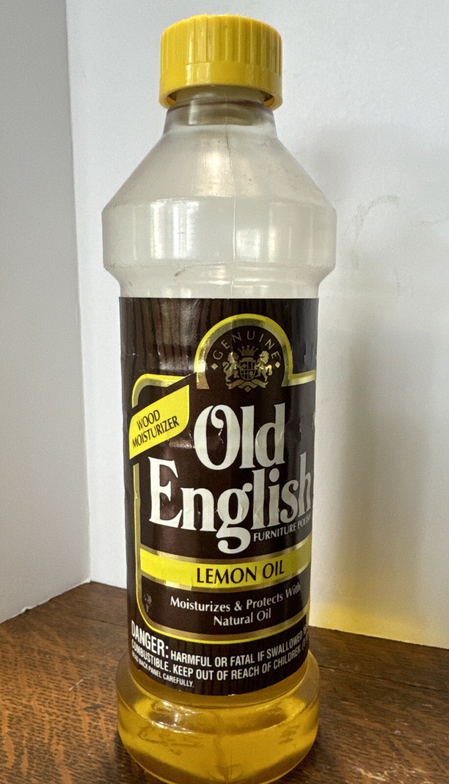Vintage Old English Lemon Oil, Wood Conditioner Would Moisturizer 1/2 Full