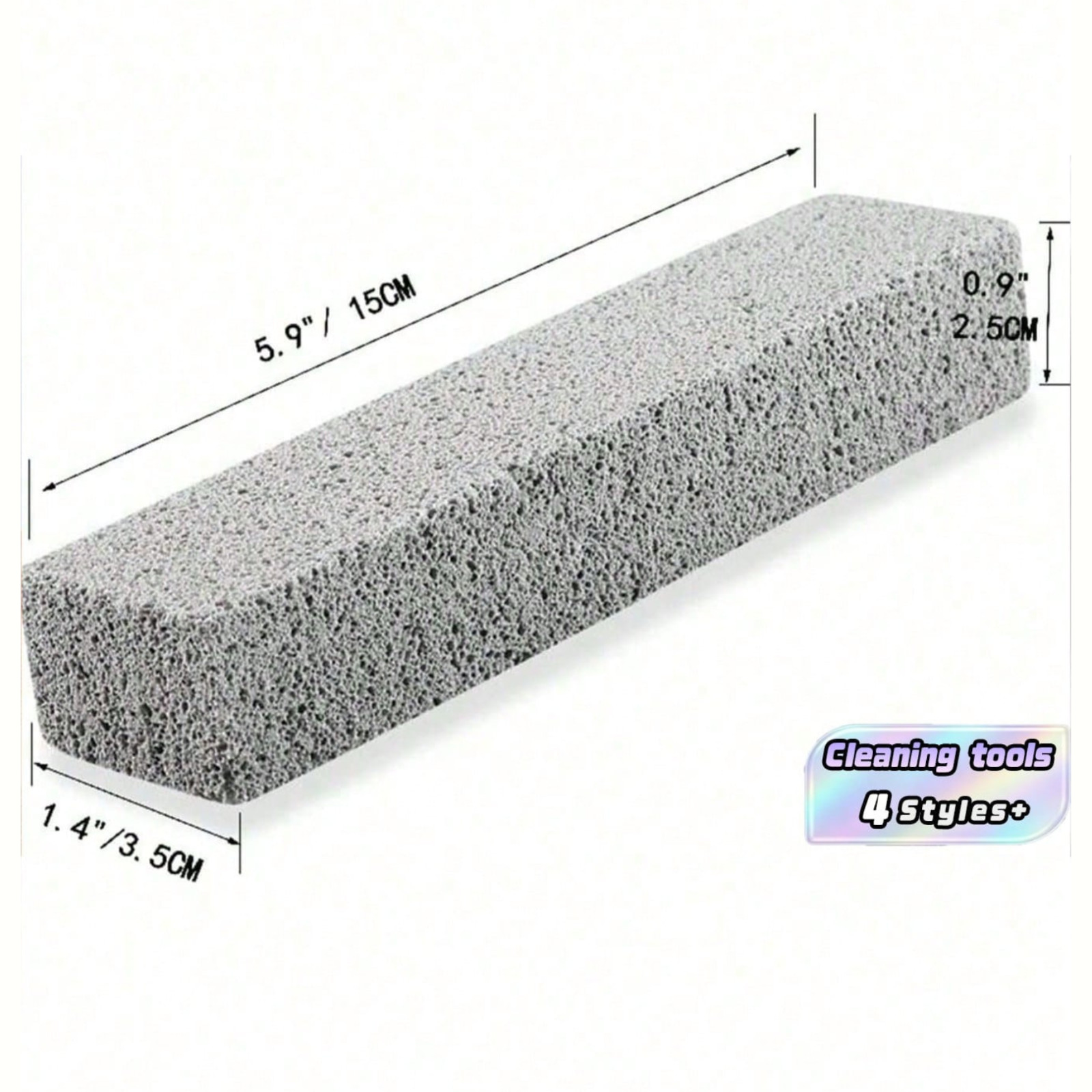 1pc Pumice Stone For Toilet Cleaning Ceramics Bowl Tile Rust Stain Ring Scrubber