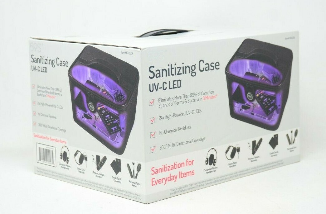 59S UV-C LED Sanitizing Case for Everyday Items 9.5″x7.5″x6″