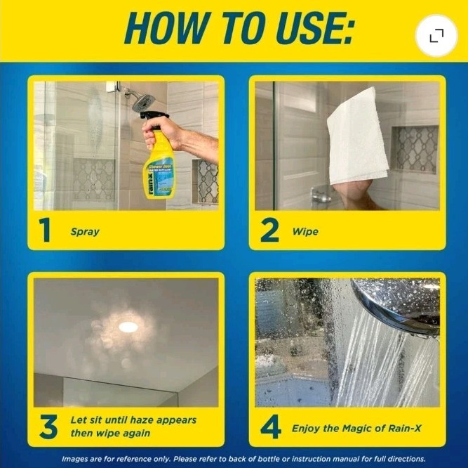 Rain-X Shower Door Water Repellent, 16 fl. oz. – 630023