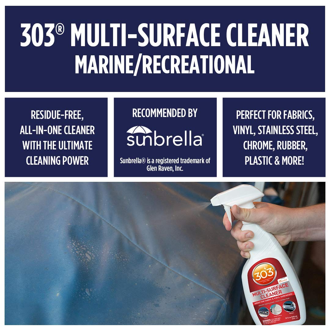Marine Multi-Surface Cleaner, Boat Cleaner Spray for Vinyl, Canvas & Upholste…