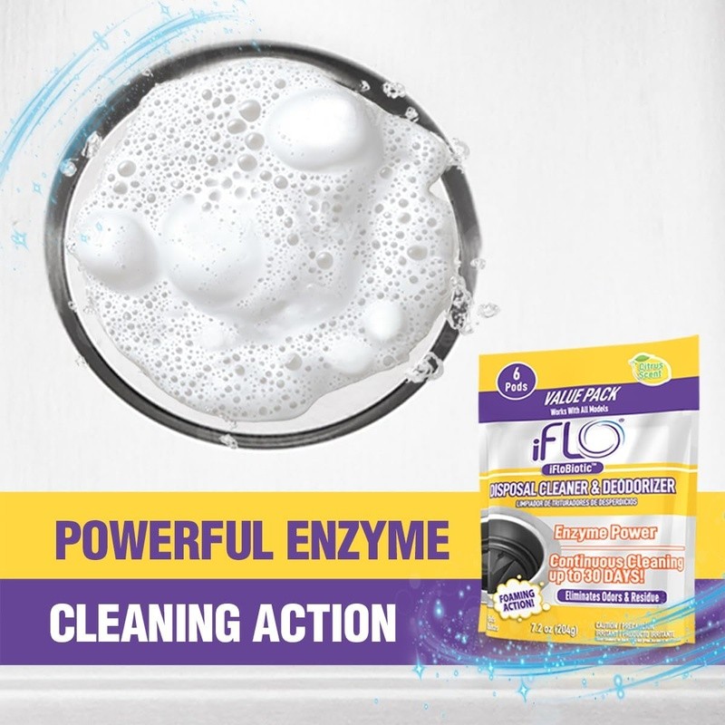 Garbage Disposal Cleaner Pods Foaming Action Citrus Odor Removal Kitchen Care US