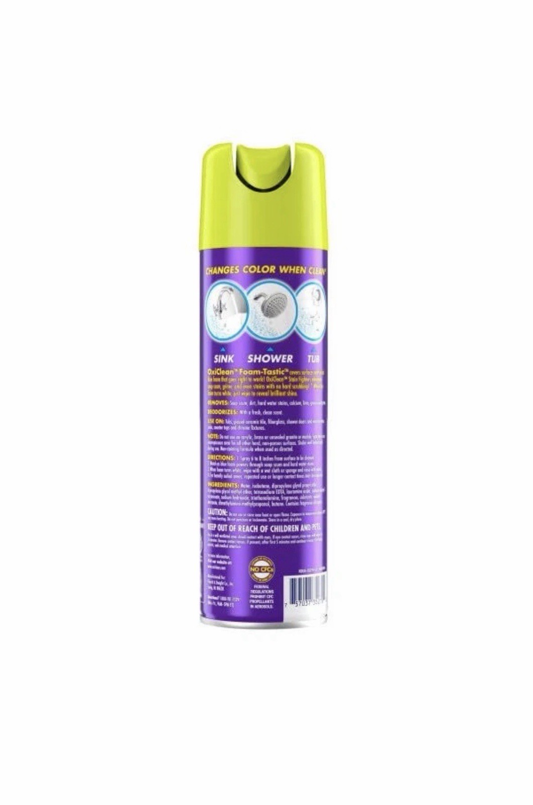 OxiClean Foam-Tastic Bathroom Cleaner, 19 Oz, 2 Pack, Fresh Scent