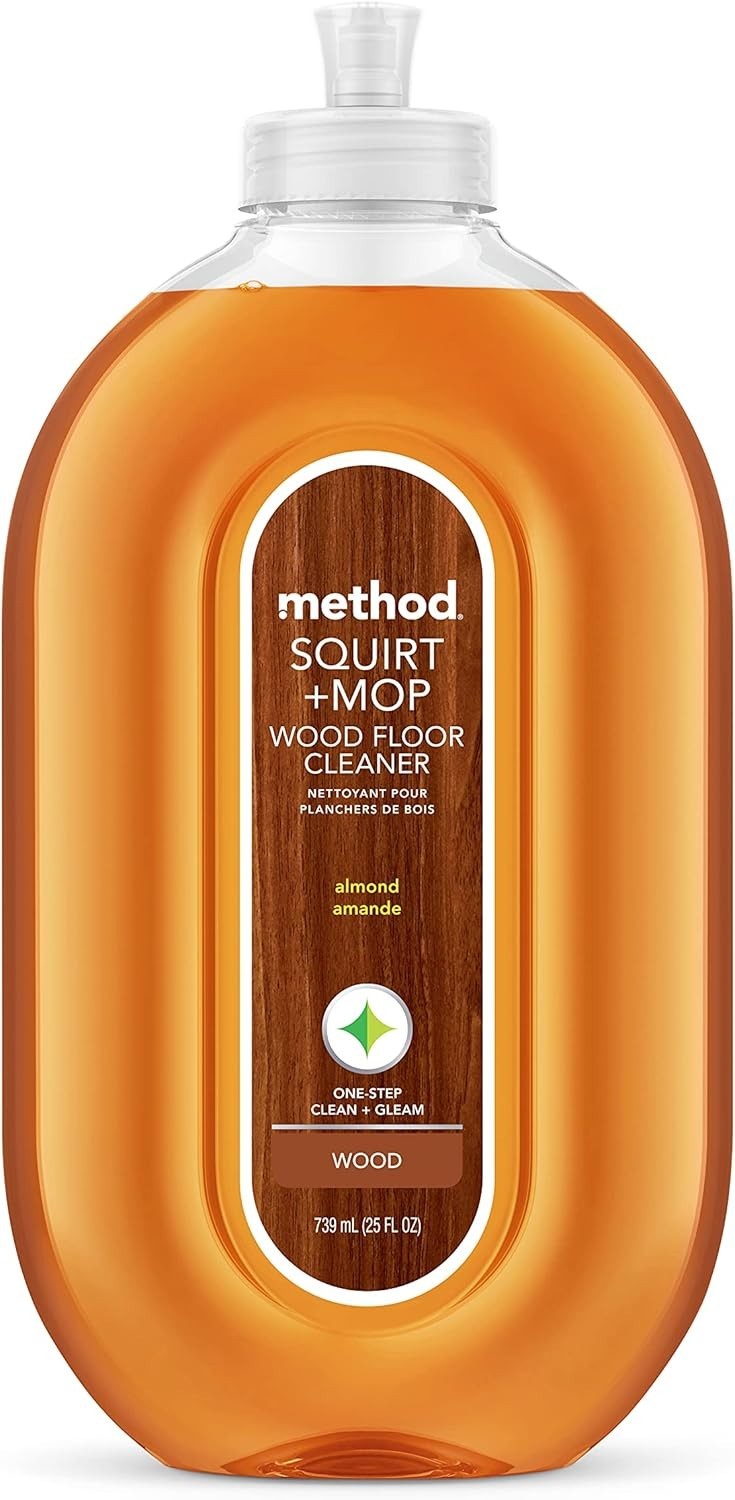 Plant-Based Squirt & Mop Hardwood Cleaner – 25 oz, Cruelty-Free, Almond Scent