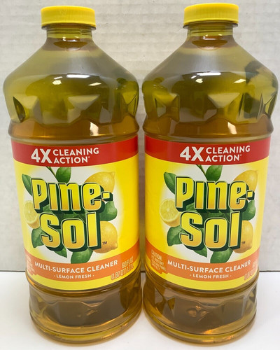 2 x Pine-Sol Multiple Surface Cleaner 4X Cleaning Action, Lemon Scent – 60 Oz.