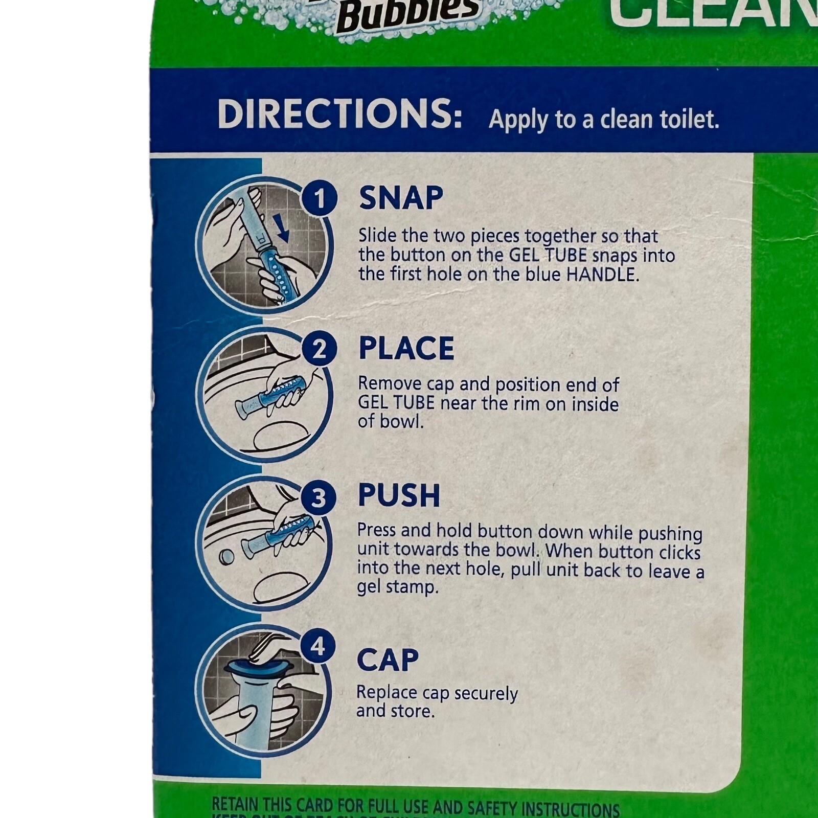 Scrubbing Bubbles Toilet Cleaning Gel Dispenser & 6 Stamps Glade Lavender Meadow