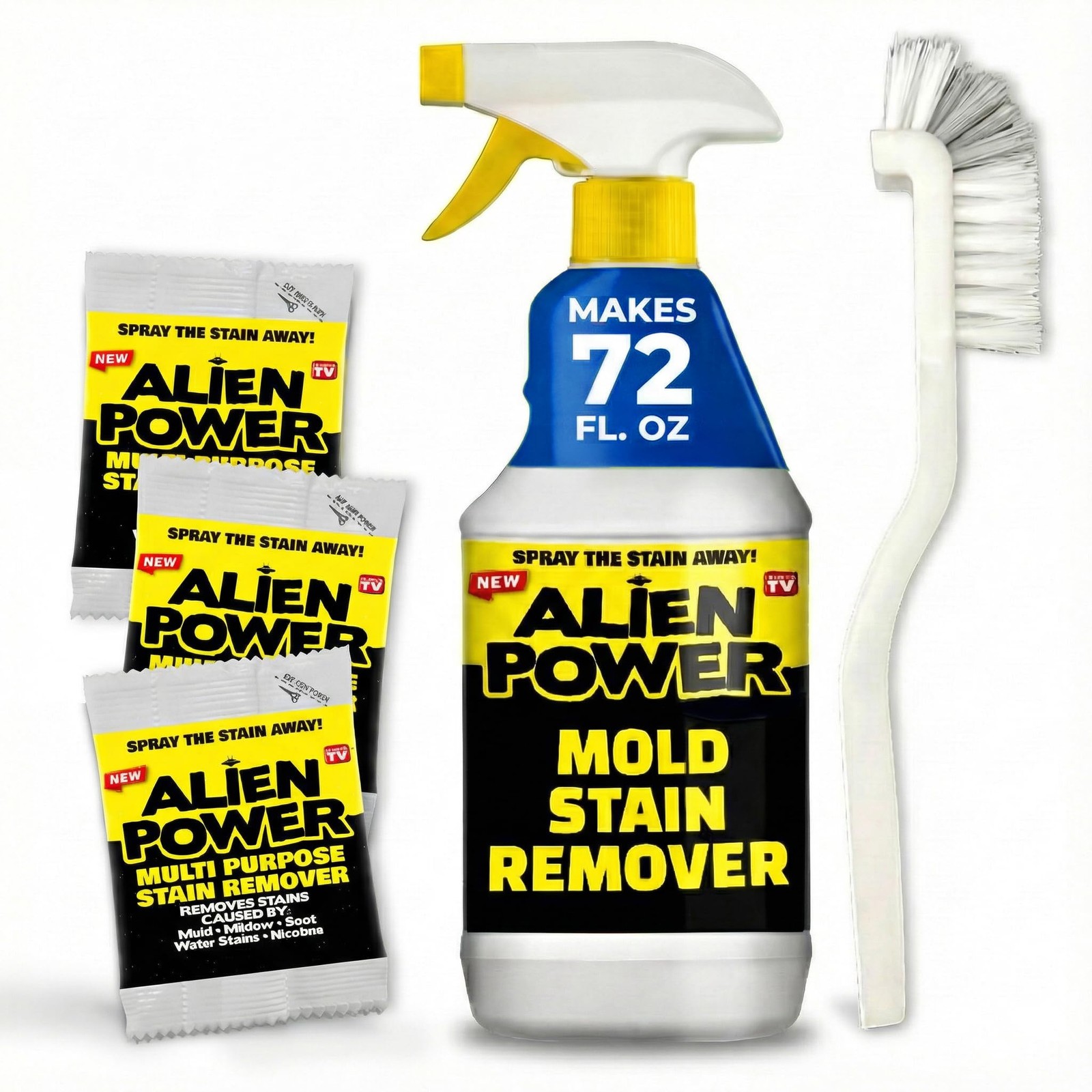 Alien Tape Alien Power Stain Remover Spray 3 Pack Unscented All Purpose Cleaner