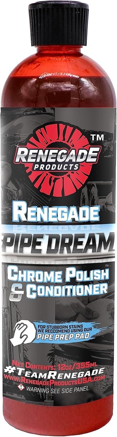 Rebel Pipe Dream 12 oz Chrome Polish Conditioner – Shine & Protect Your Chrome