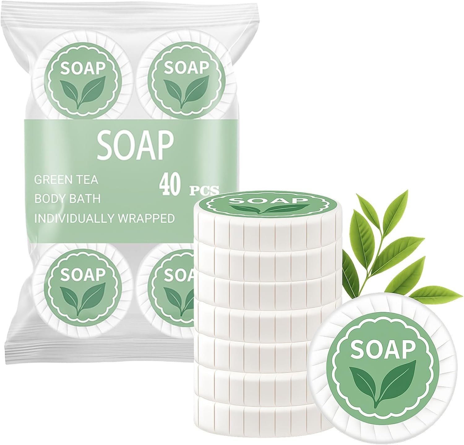 Mini Soap Bars Bulk – Travel Size Soap Indivily Wrapped for