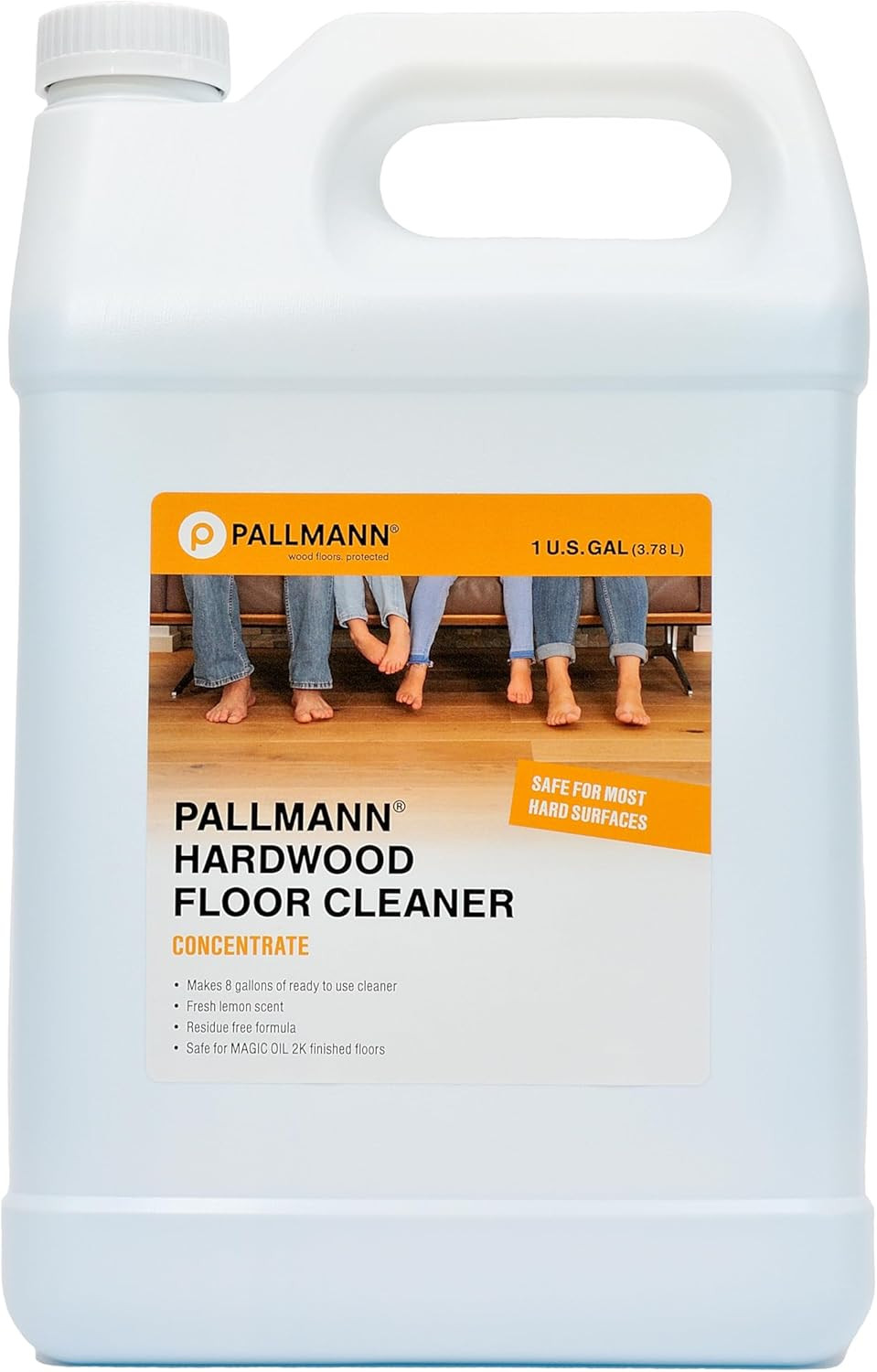 Hardwood Floor Cleaner Concentrate 1 Gallon – Makes 8 Gallons of Cleaner – Water