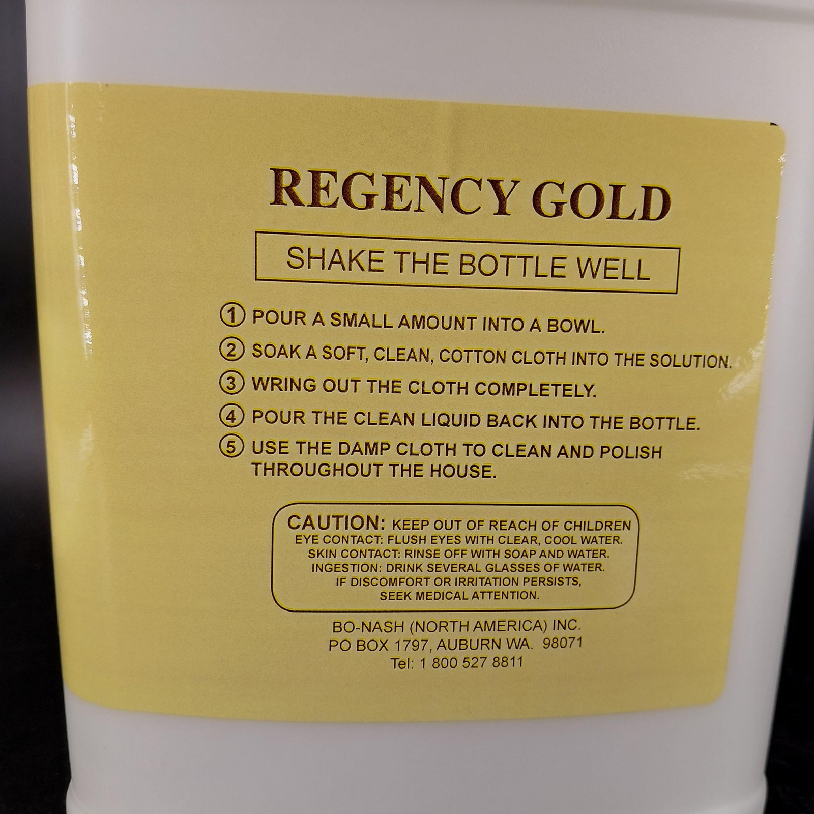 Regency Gold Furniture Polish 64 Fl Oz Liquid Restorative Wood Cleaner USA