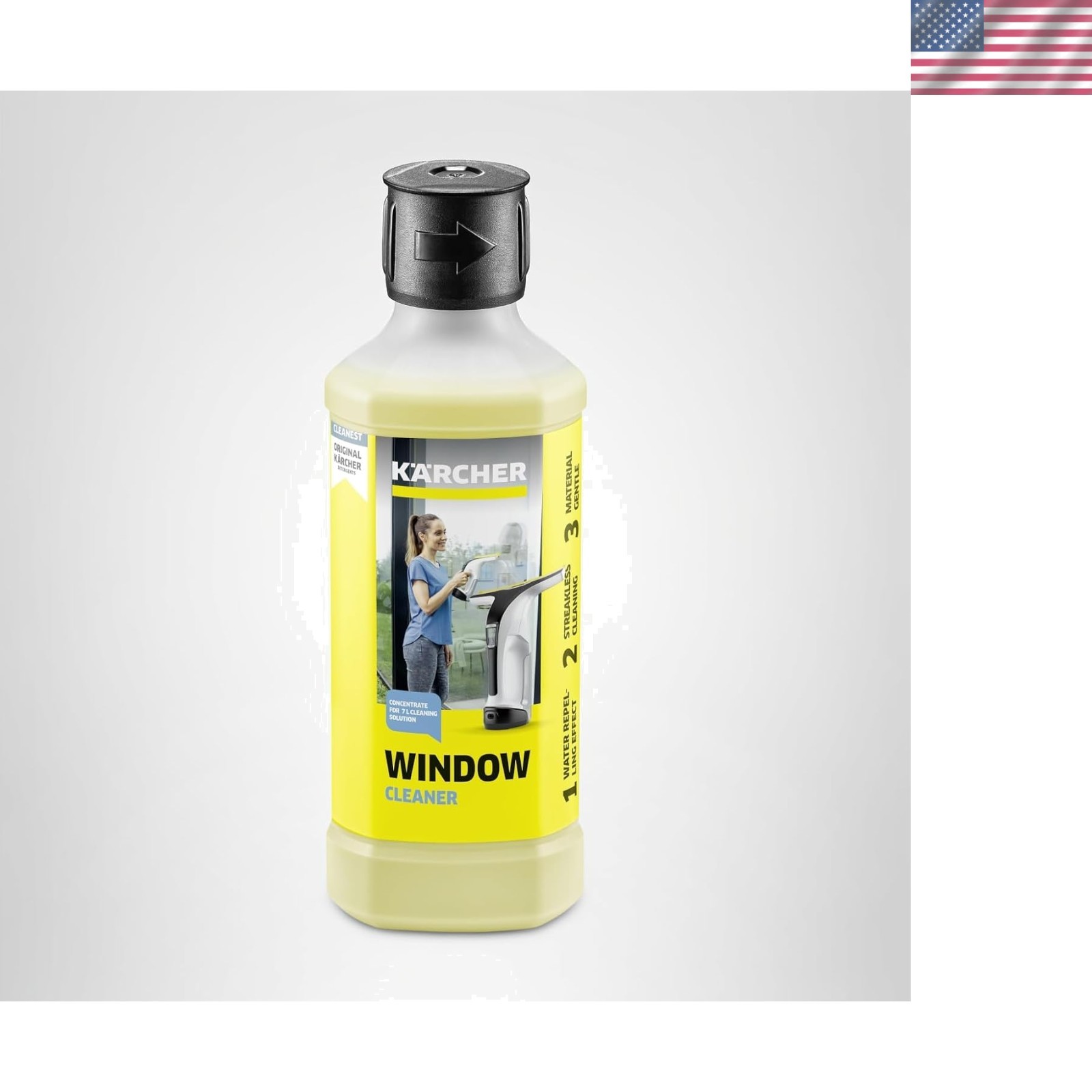 16.9 Oz Streak-Free Window Cleaner Concentrate – Eco-Friendly & Lemon Scented