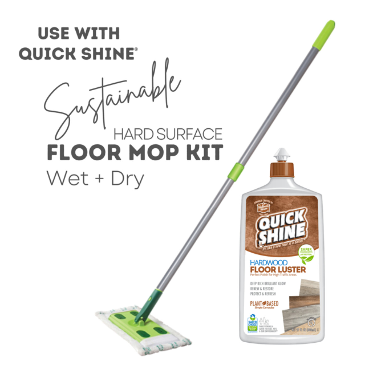 27 fl oz. High Traffic Hardwood Floor Luster Cleaner & Polish, Ammonia Free