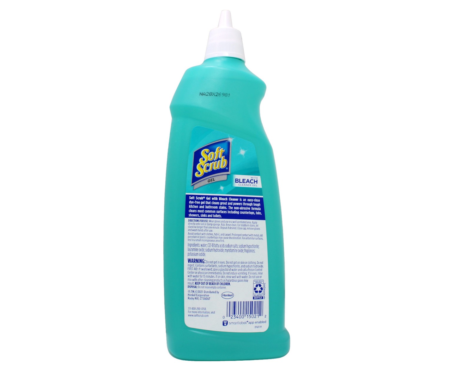 Soft Scrub Gel Cleaner With Bleach Removes Mold Mildew Stains 28.6 oz Pack of 6
