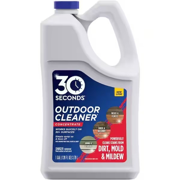 30 Seconds 1 Gal Outdoor Cleaner Concentrate Multi-Surface Mildew & Mold Remover