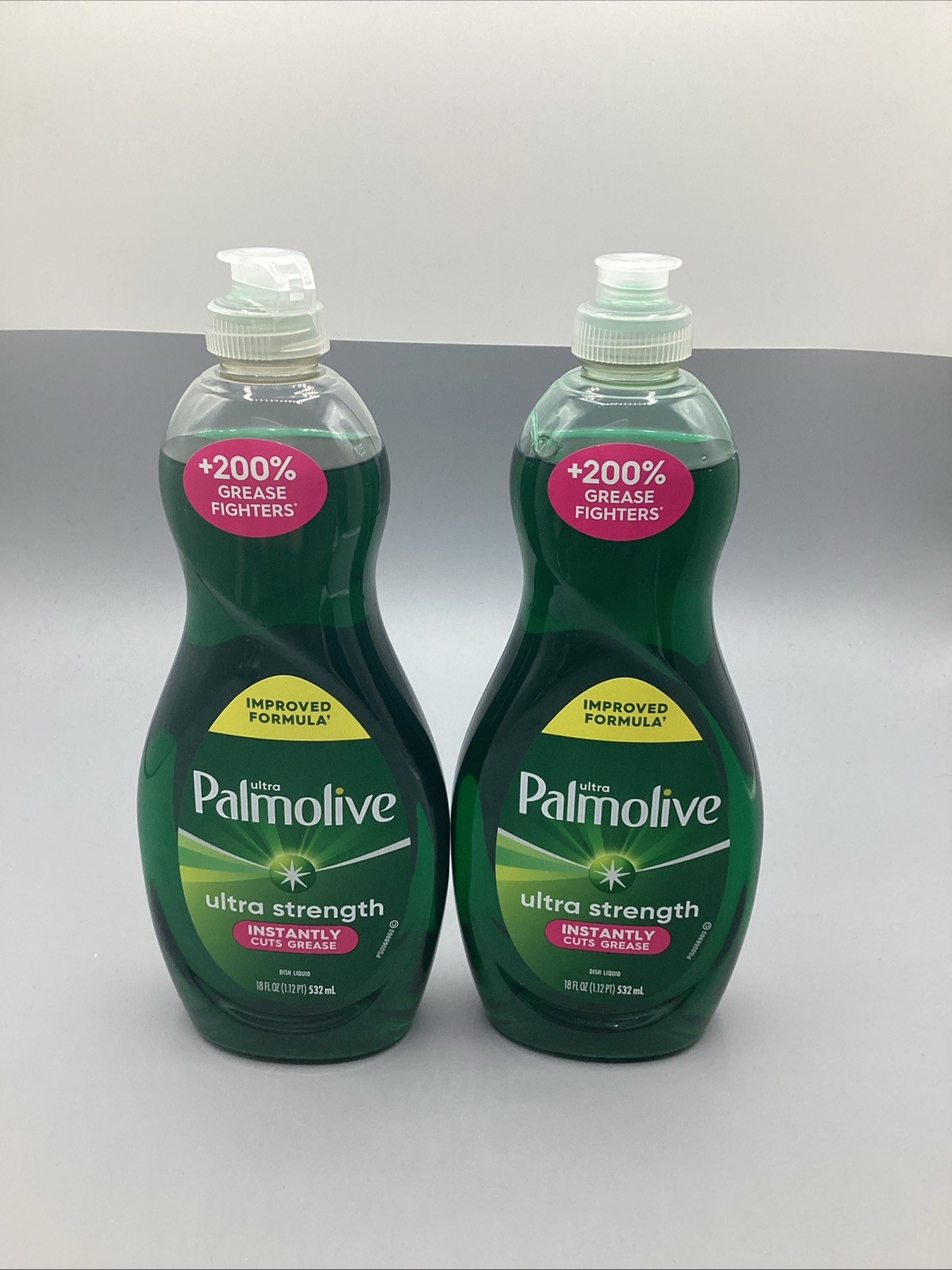 Lot of 2 Palmolive ULTRA STRENGTH Liquid Dish Soap Original Green 18 Fluid Ounce