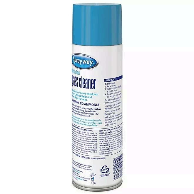 SprayWay Glass Cleaner with Foaming Spray for Streak-Free 19 oz pack of 12 & 24