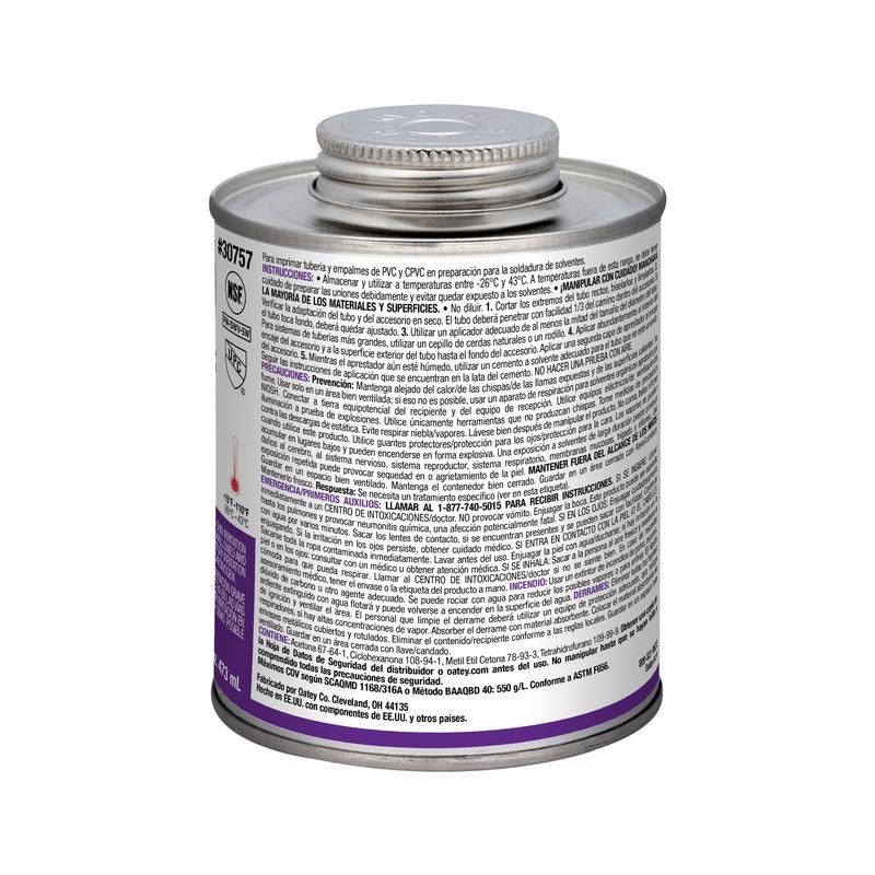 Oatey 30757 Oatey Purple Primer and Cement For CPVC/PVC 16 oz. Qty 1