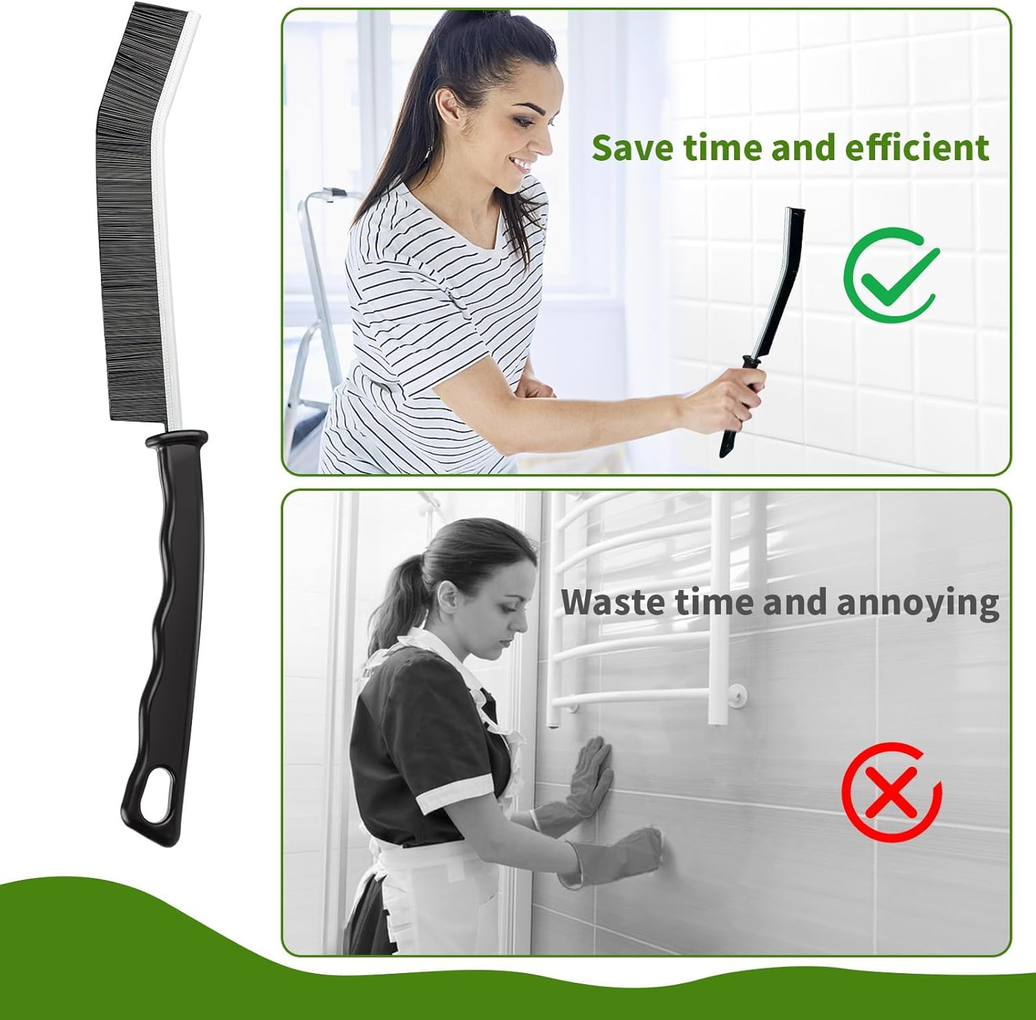 Crevice Cleaning Brush,12 Pcs Cleaning Supplies Cleaning Brush Tools,Hard Bri…