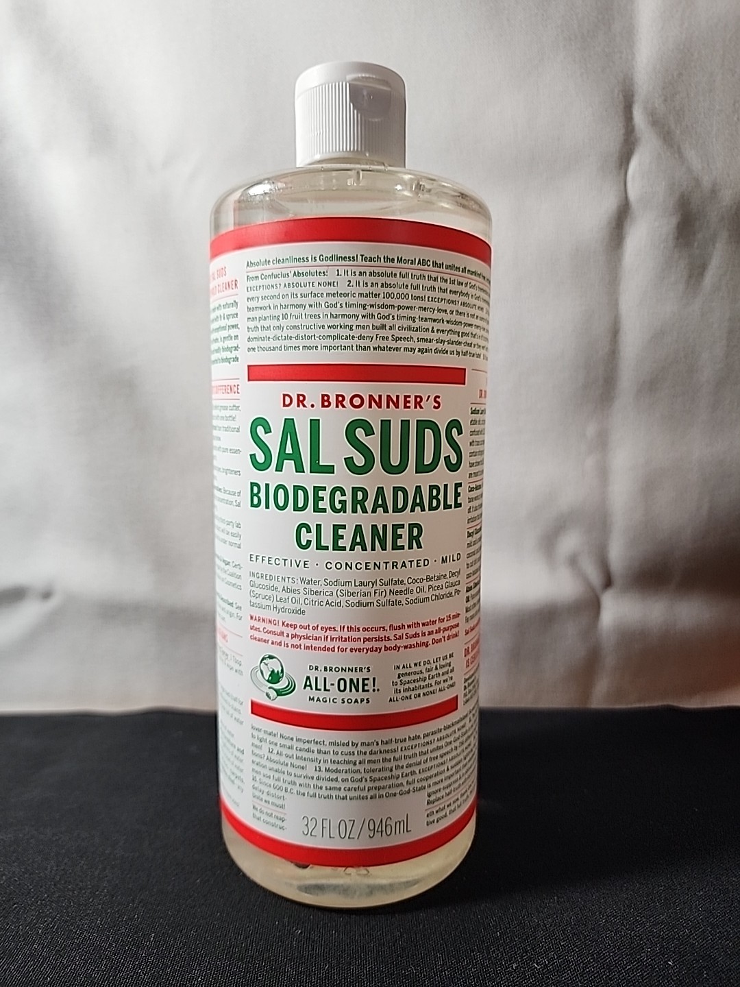 Dr. Bonner’s Sal Suds Biodegradable All Purpose Cleaner 32oz NEW