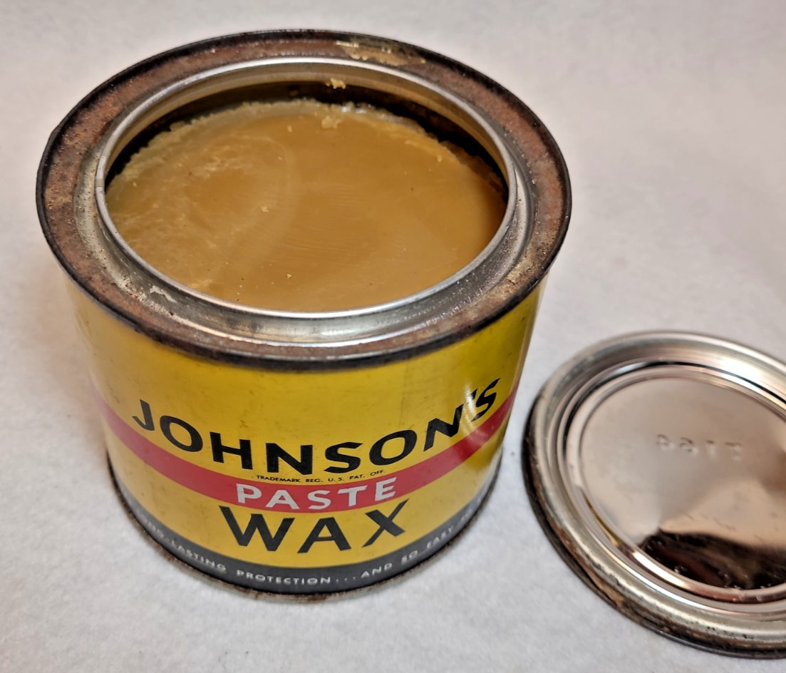 SC Johnson Paste Wax Original Discontinued Formula 1lb Can 90%+ Full, 19+oz