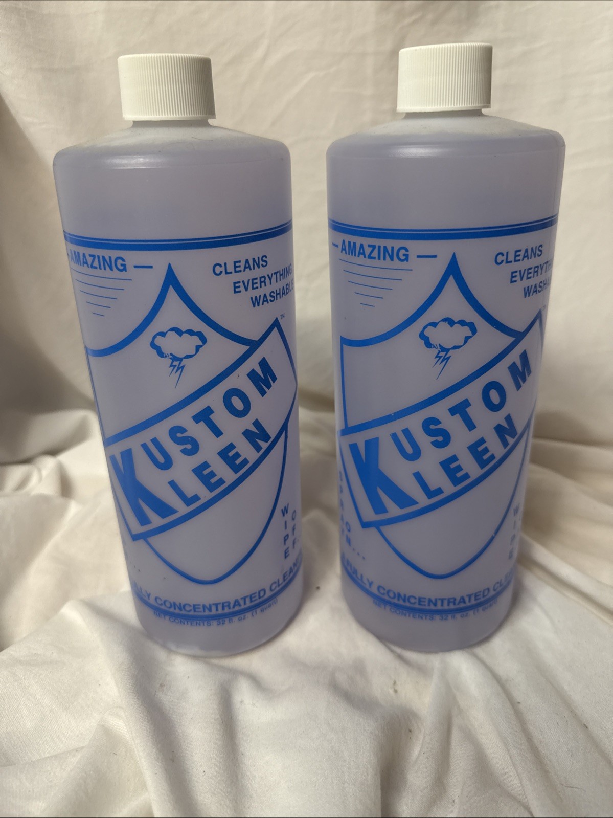 2 Kustom Kleen Concentrated Cleaner 1 Quart Bottle Spray On Wipe Off Custom
