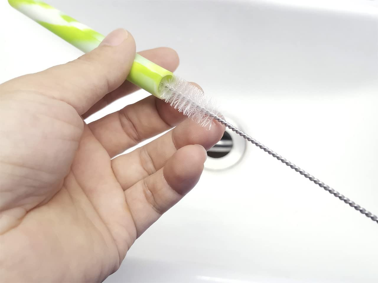 Gfdesign Drinking Straw Cleaning Brushes Set 17″ Extra Long 1/2″ Extra Wide Pipe