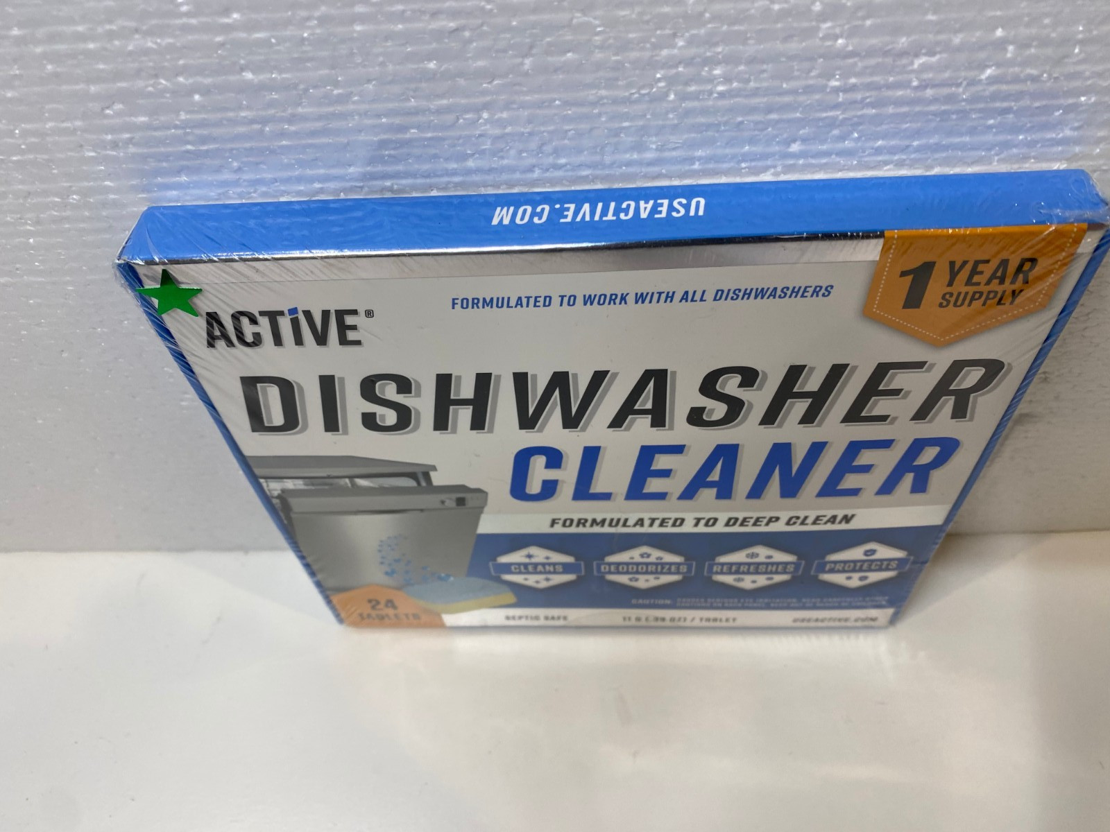 Active Dishwasher Cleaner and Deodorizer Tablets, Descaler 24 Count
