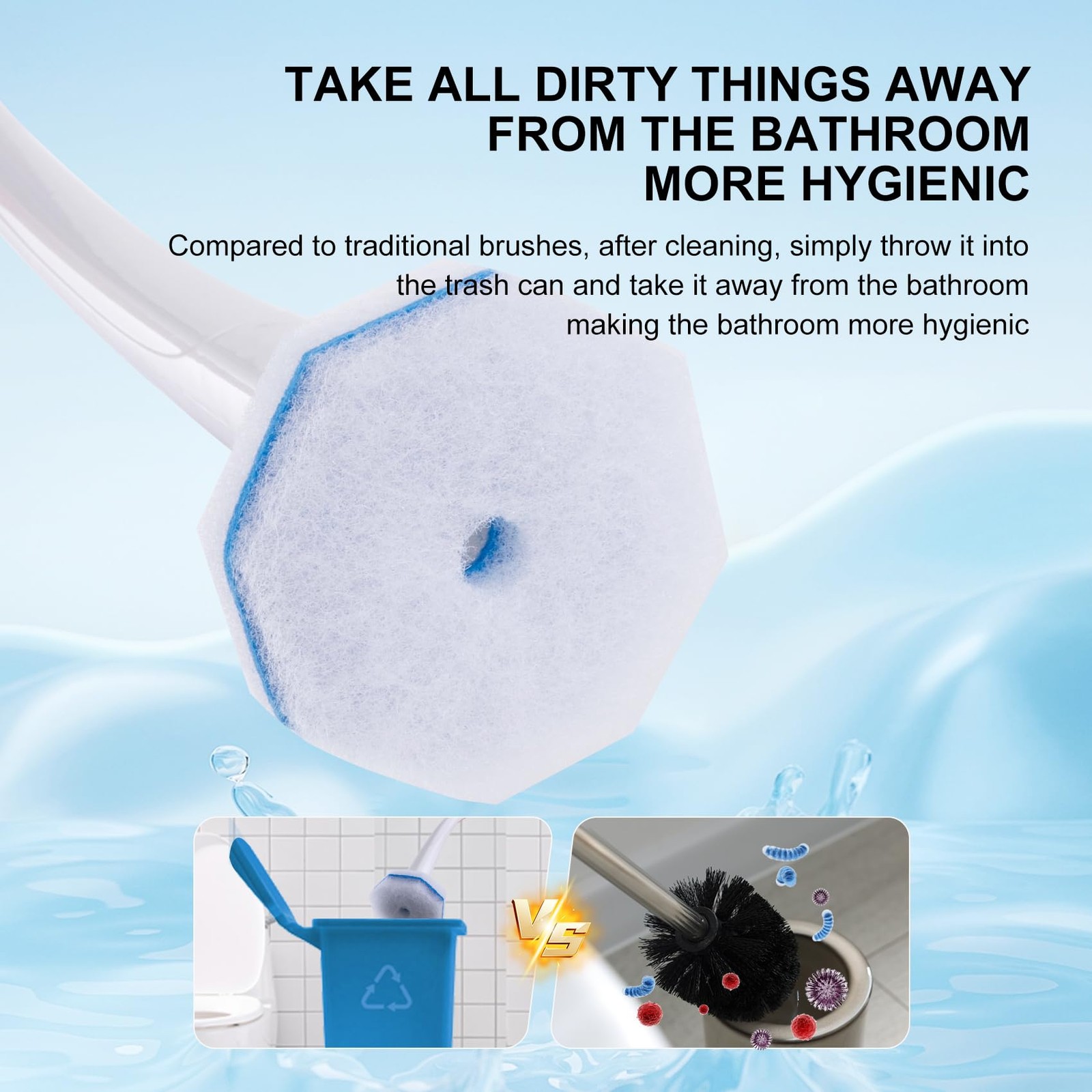 Upgraded 60pcs Wand Refills fits Clorox Wand, Thickened Cleaning Layer, Won’t…