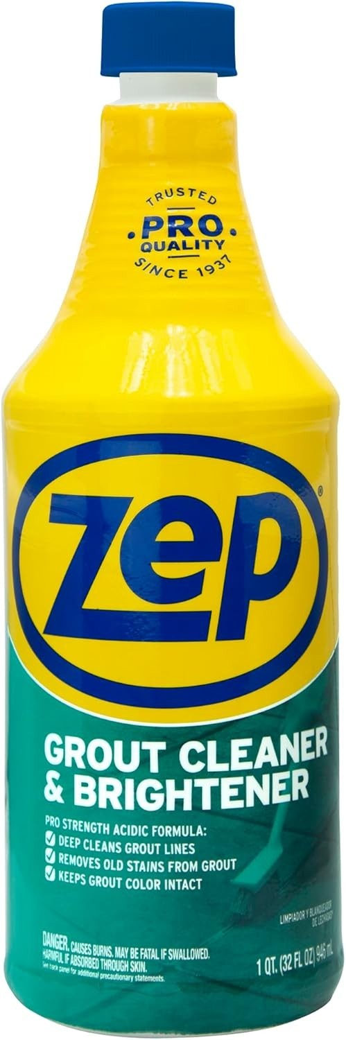 Zep ZU104632 Grout Cleaner and Brightener, 32 Ounce Deep Cleaning Stain Remover