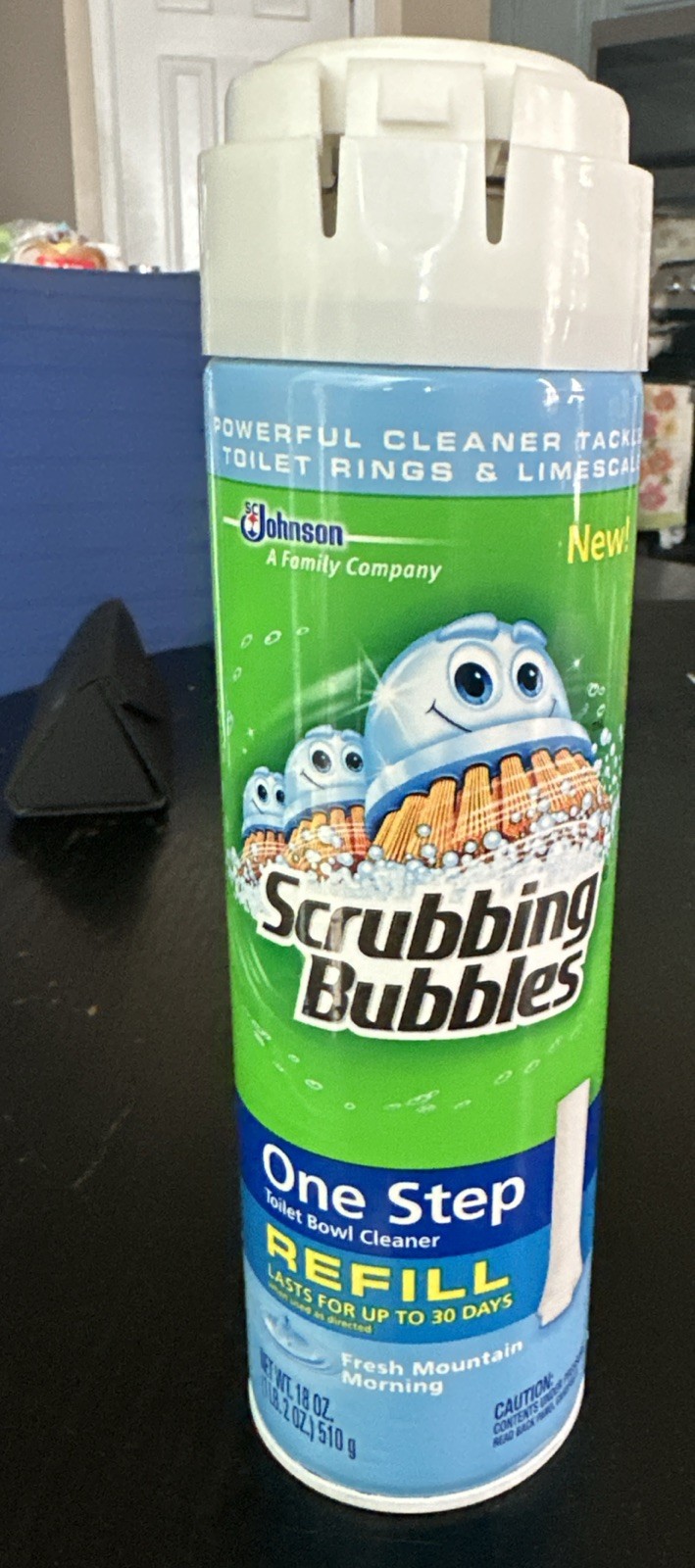 1 Scrubbing Bubbles One Step Toilet Cleaner Refill Fresh Mountain 18oz New