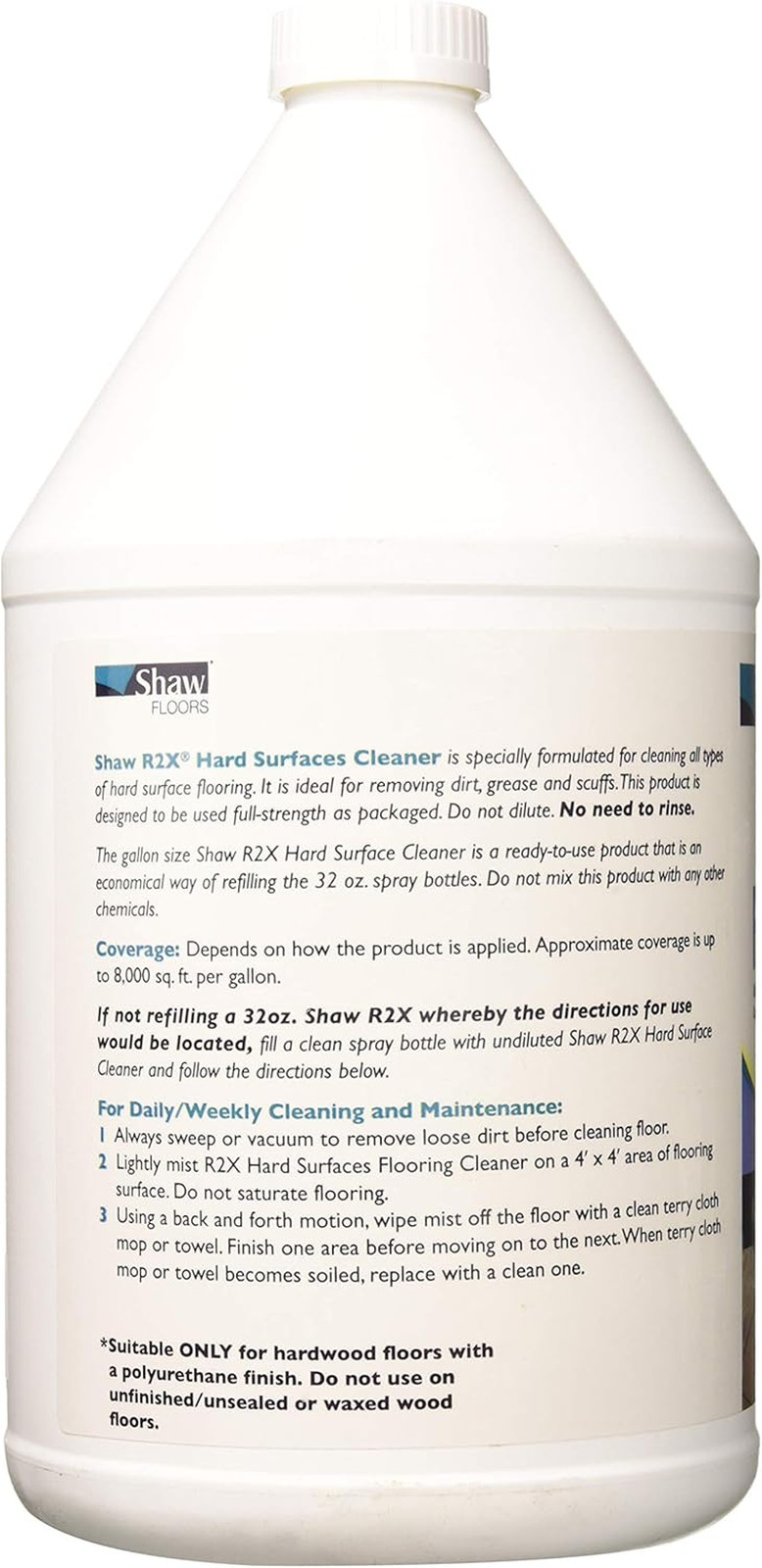 Shaw Floors R2X Hard Surfaces Flooring Cleaner Ready to Use No Need to Rinse