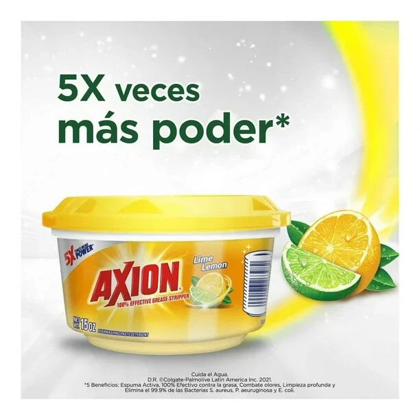 AXION LIME & LEMON Dish Washing Paste Detergent 425 g from Mexico
