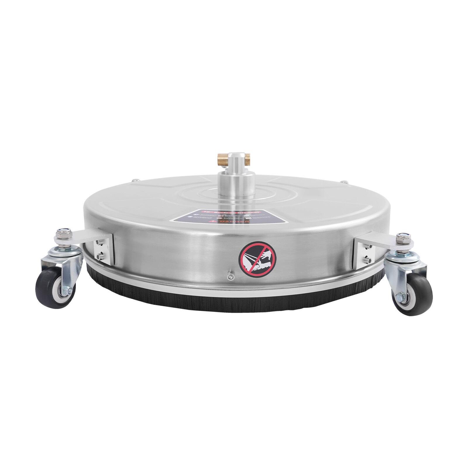 Modern 18-inch Surface Cleaner Stainless Steel Surface Cleaner with 4 Wheels NEW