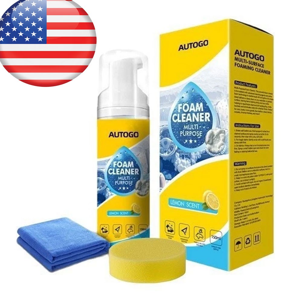 ­150ml Auto Go Foam Cleaner – Deep Cleaning Foam For Car Interior, Kitchen Greas