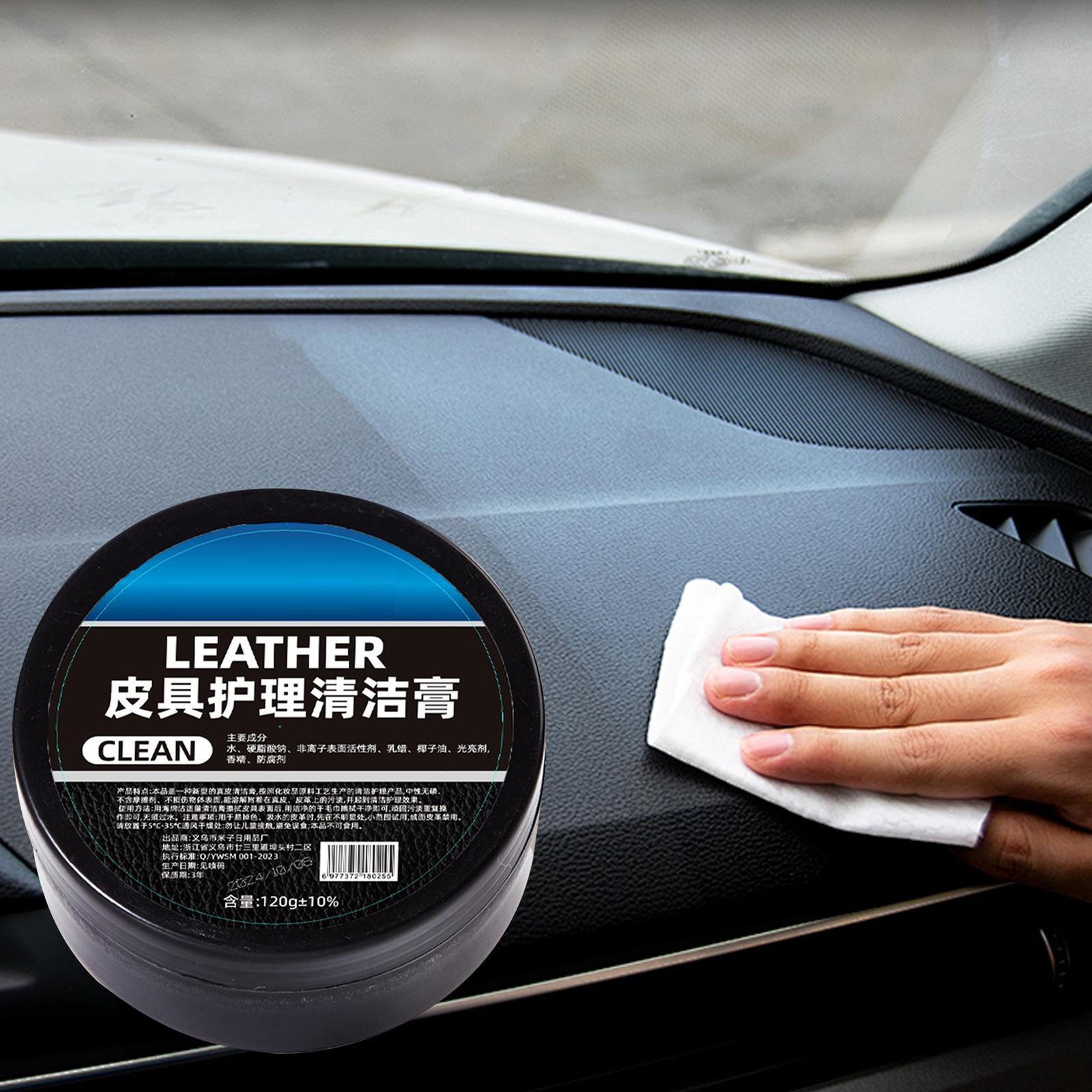 120g Car Leather Color Restorer Cream for Seats Cleaning and Leather Care
