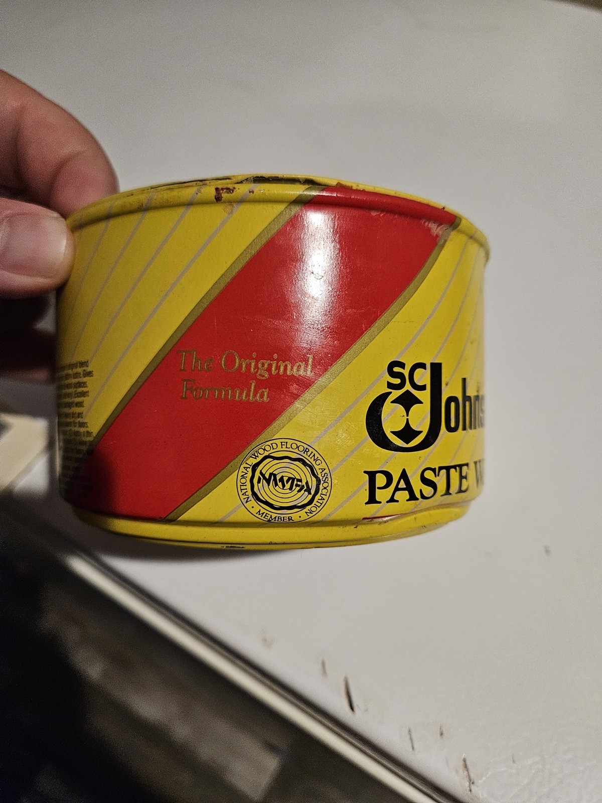 sc johnson paste wax 16 oz Not Sealed Almost Full Can Discontinued