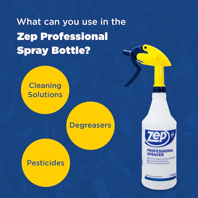 Zep Professional 32oz Spray Bottle Heavy Duty Ergonomic Trigger