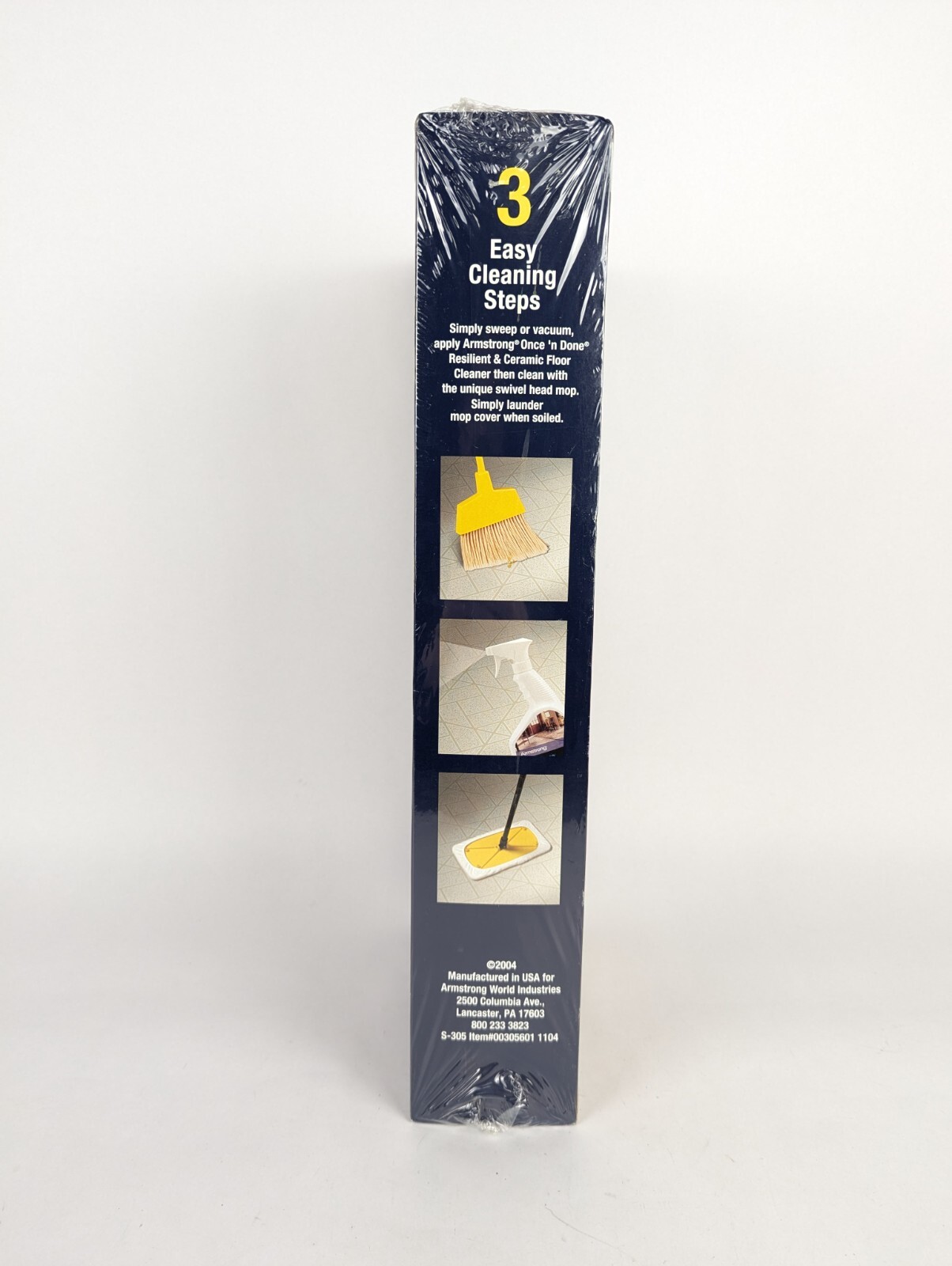 NEW Armstrong Once ‘n Done Resilient Ceramic Cleaning System Spray & Mop SEALED