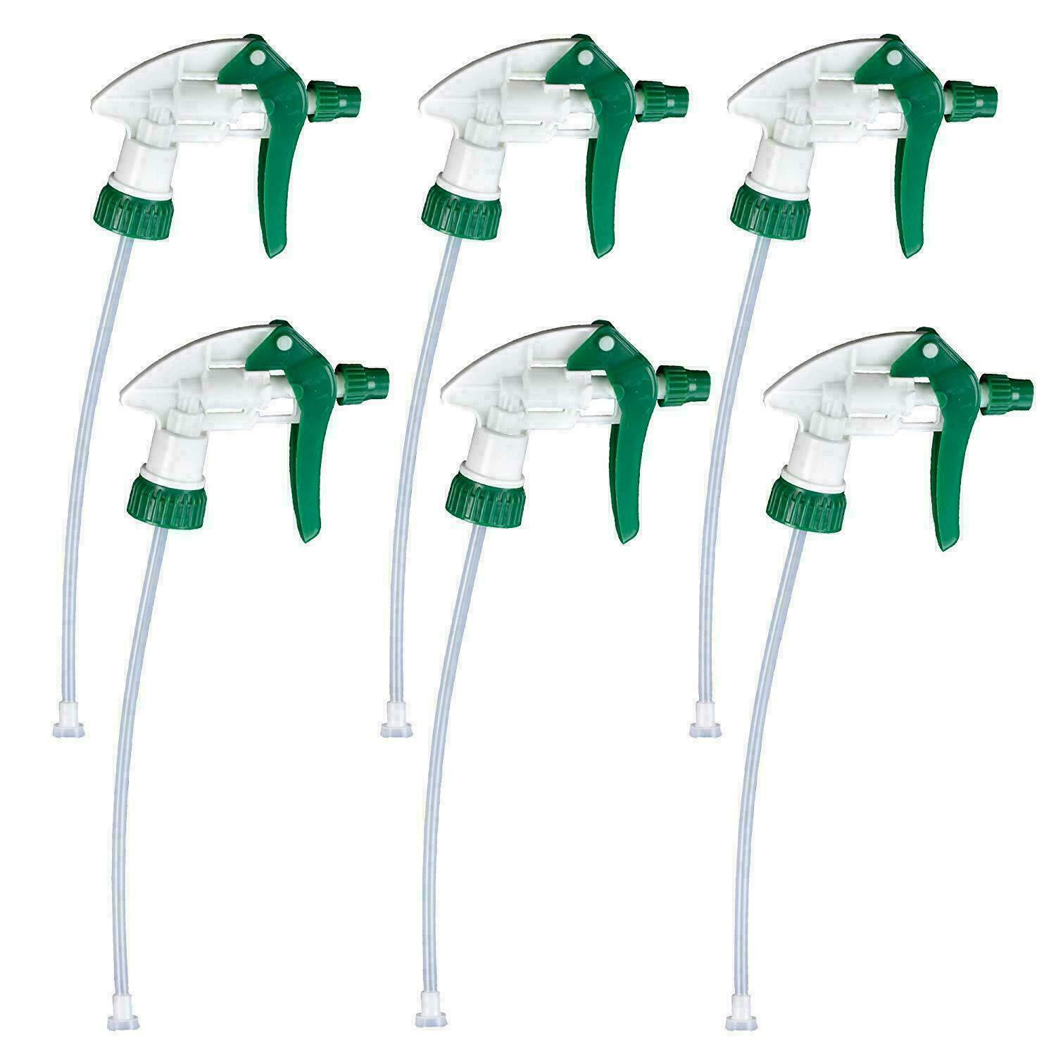 6 Pcs Heavy Duty Chemical Resistant Trigger Sprayer Spray Bottle Nozzle Head