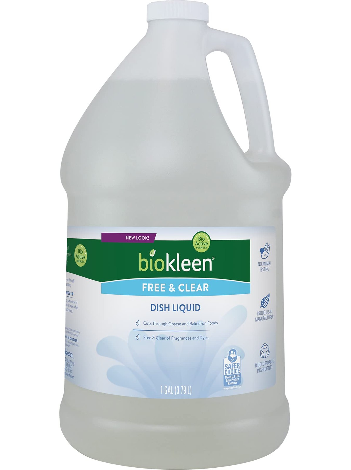 Eco-Friendly Dish Soap Liquid – Non-Toxic, Unscented, Plant-Based Cleaner