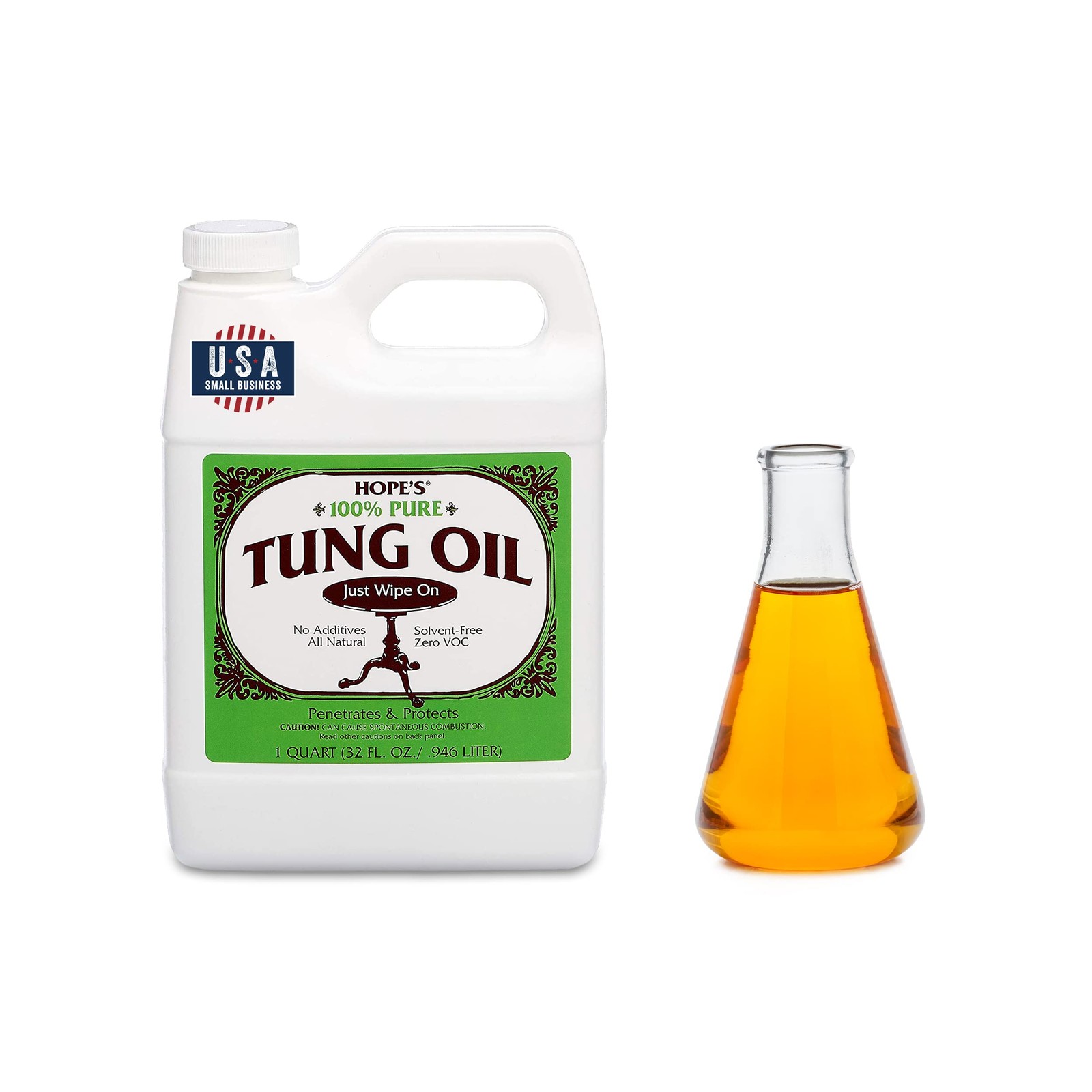 Pure Tung Oil Finish – Food Safe, Waterproof Natural Sealer for Wood Projects