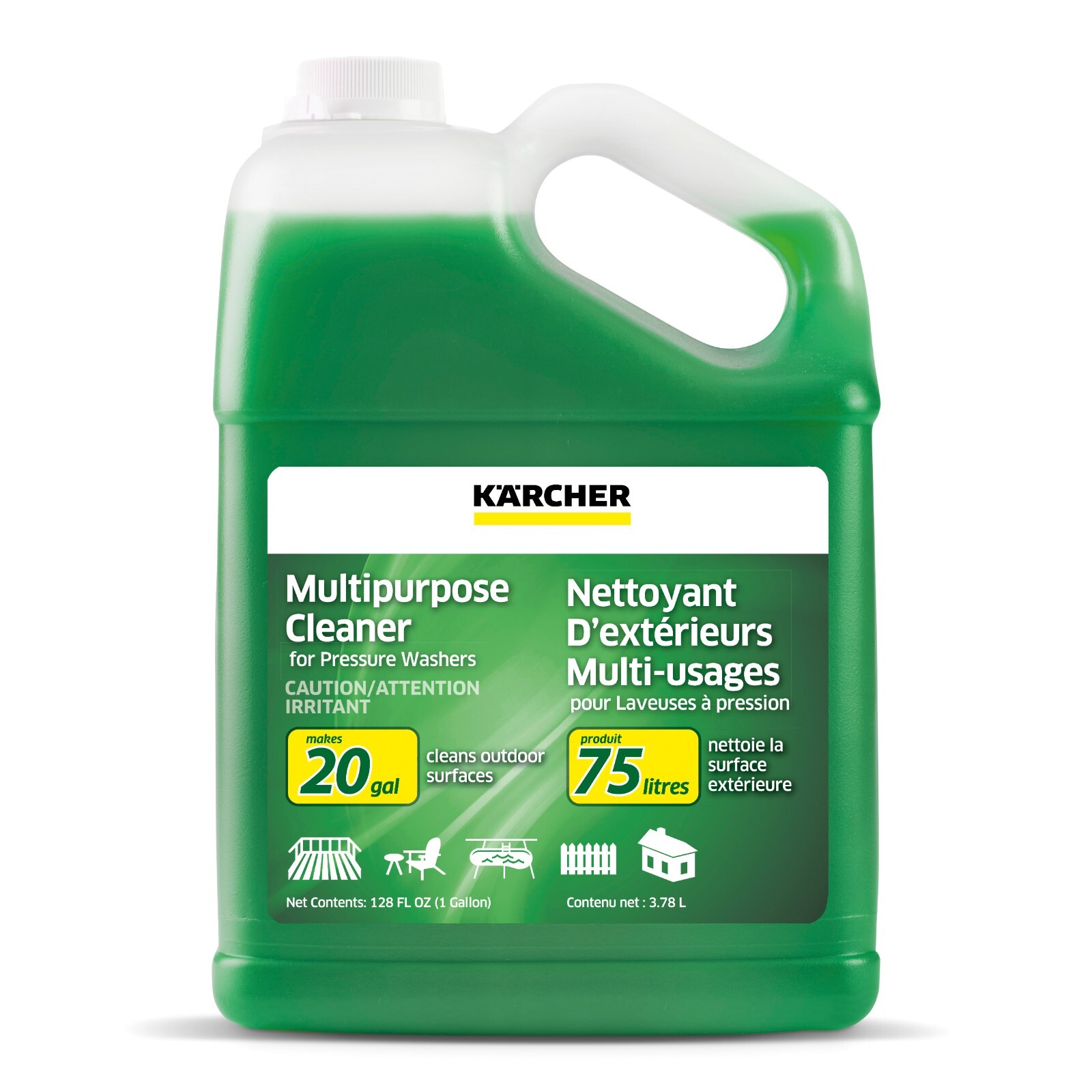 Kärcher Pressure Washer Detergent, Multi Purpose Cleaner – 1 Gallon