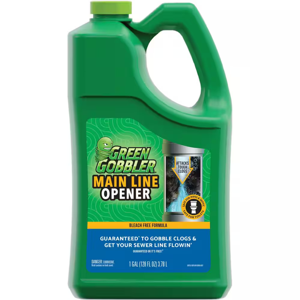 1 Gal. Main Line Opener and Drain Cleaner for Toilet, Tub, Shower and Sink Drain