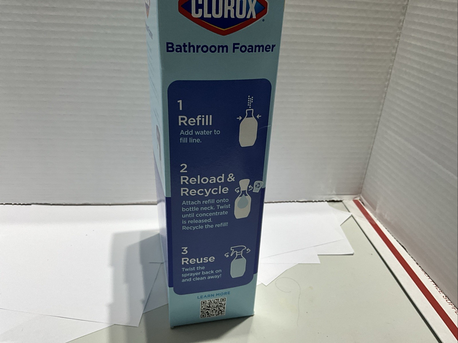 Clorox Bathroom Foamer Starter Kit Concentrated Cleaner & 2 Boxes Of Refills