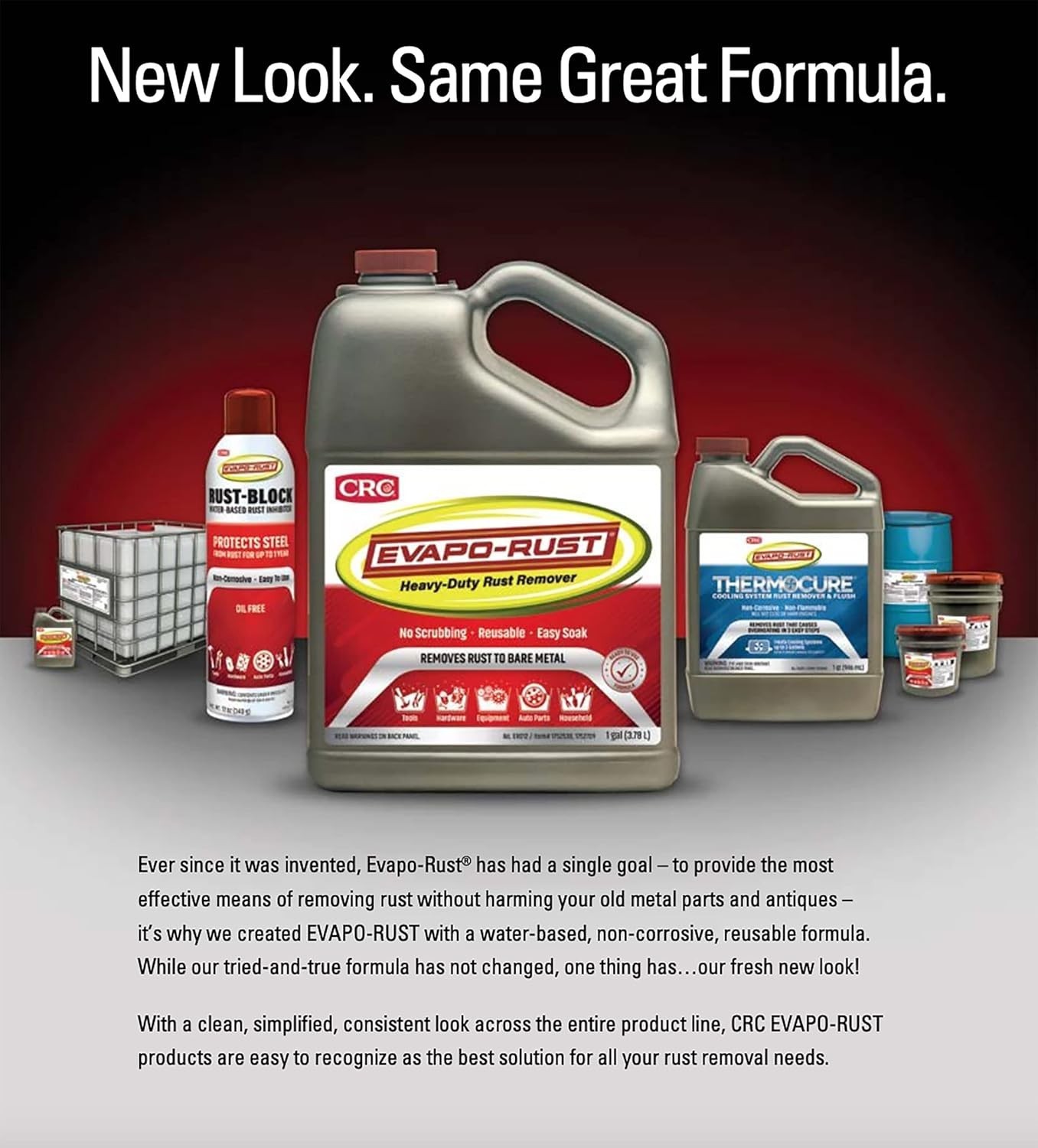 CRC Evapo-Rust Heavy Duty Rust Remover 32oz Metal Cleaner NonCorrosive Acid-Free