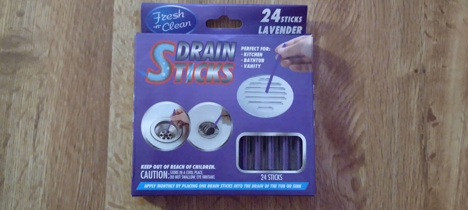 NEW Fresh -n- Clean Drain Sticks/2 Packages of 24 Lavender Scent